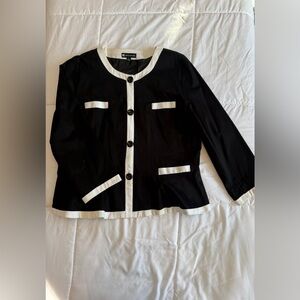 Valerie Bertinelli Black and White Blazer